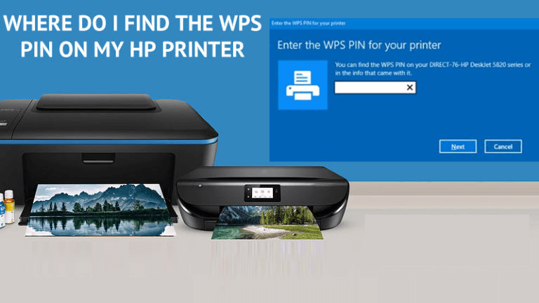 where to find wps pin on hp printer